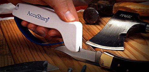 ACCUSHARP 001C Knife Sharpener, Diamond-Honed Tungsten Carbide
