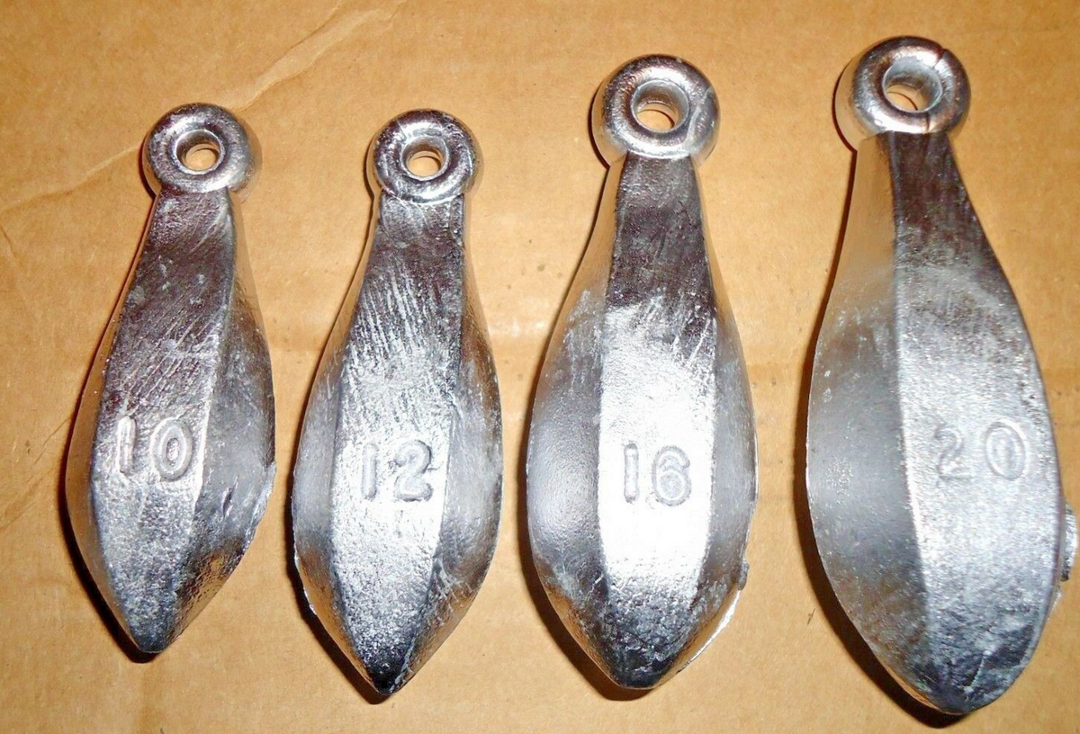 50 Pack 1/2 Oz Bank Sinkers – Lead Fishing Weights By B And W Tackle – Made In USA