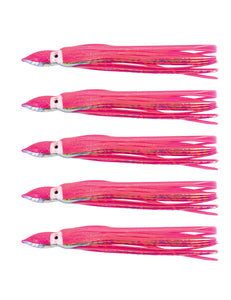 BLUEWING Trolling Squid Skirt 5pcs Octopus Squid Skirts Squid Lure for Freshwater and Saltwater Fishing, Size 2in