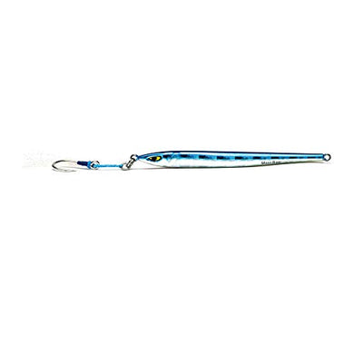 Mustad Moon Riser Jig, 150g, Blue Red Chrome