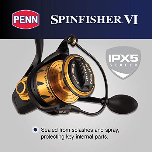 penn assault 4500 spinning reel Penn 1481262 Spinfisher VI Spinning Saltwater Reel, 4500 Reel Size, 6. – Good Karma Fishing Tackle