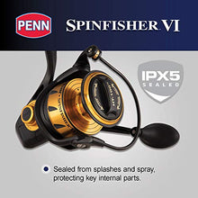 Penn 1481262 Spinfisher VI Spinning Saltwater Reel, 4500 Reel Size, 6.2: 1 Gear Ratio, 40" Retrieve Rate, 6 Bearings, Ambidextrous