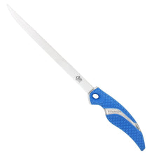 Cuda 9-Inch Titanium Bonded Flex Fillet Knife, Blue
