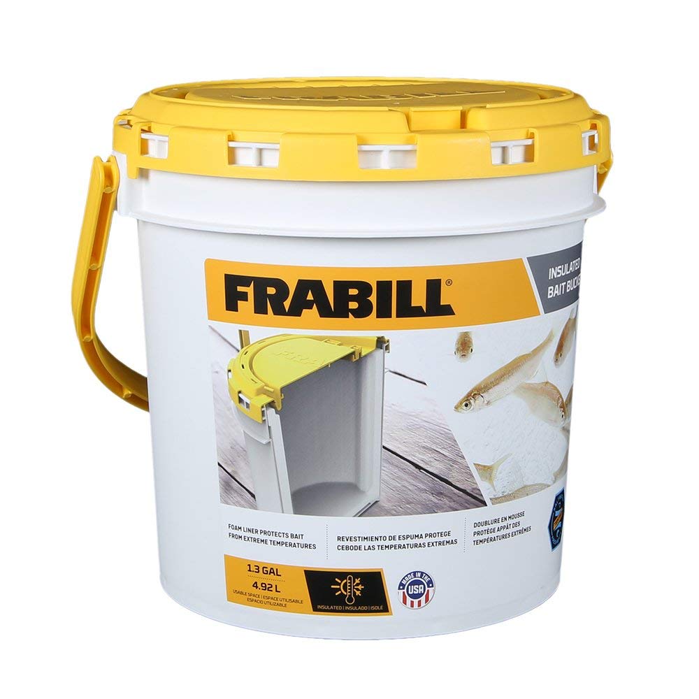 Frabill 4822 Insulated Bait Bucket-You Need a Bait Bucket for Land and –  Good Karma Fishing Tackle