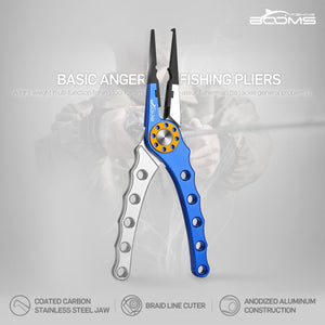Booms Fishing X1 Aluminum Fishing Pliers Hook Remover Braid Line Cutti – Good Karma Fishing Tackle